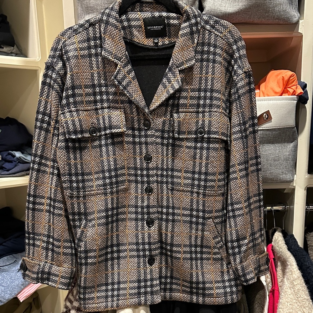 Women’s Liverpool Plaid Blazer